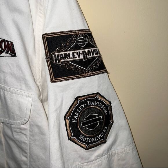 HARLEY DAVIDSON button down collared embroidered shirt XL - Picture 4 of 7